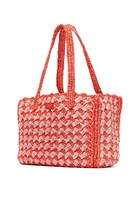 High Tide Striped Crochet Medium Tote Bag